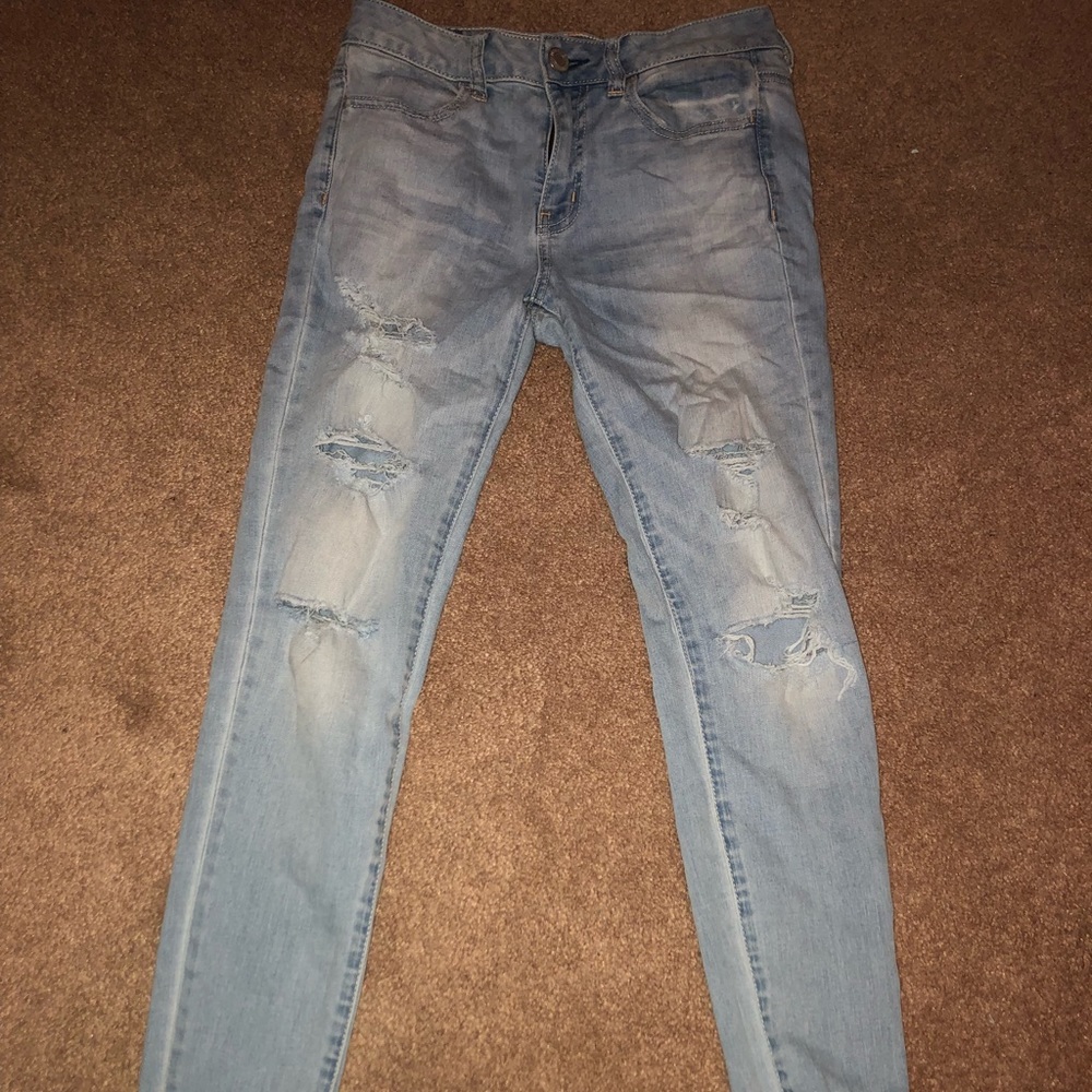 American eagle Light wash denim jeans Size 4